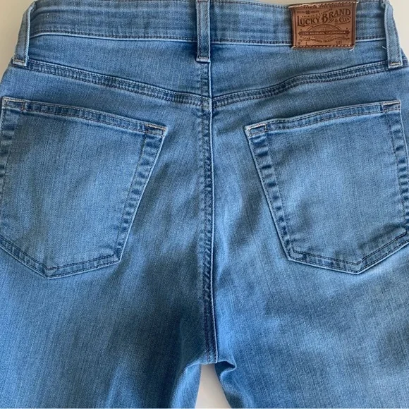 Lucky Brand Button High Rise Bridgette Crop Skinny Jean Size 4/27 - Picture 6 of 7